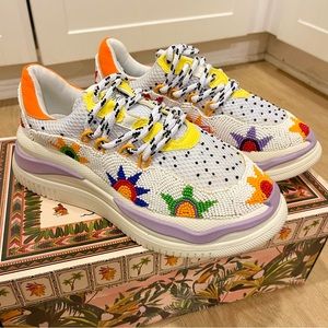 FARM RIO | BRAND NEW! Sunset Beaded Platform Sneaker Size: 8.5